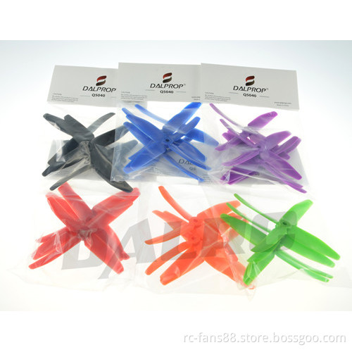 2 Pairs Green DALPROP 5040 Q5040 4 Blade PC Propeller CW CCW For ZMR250 QAV250 RC Multirotors